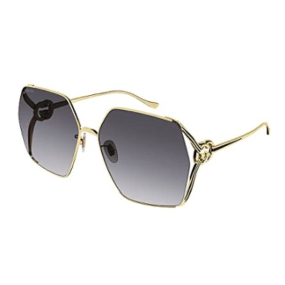 Gucci GG1332SA Gold/Grey + Gold/Pink Sunglasses - 100% Authentic & BNWT - Picture 1 of 12